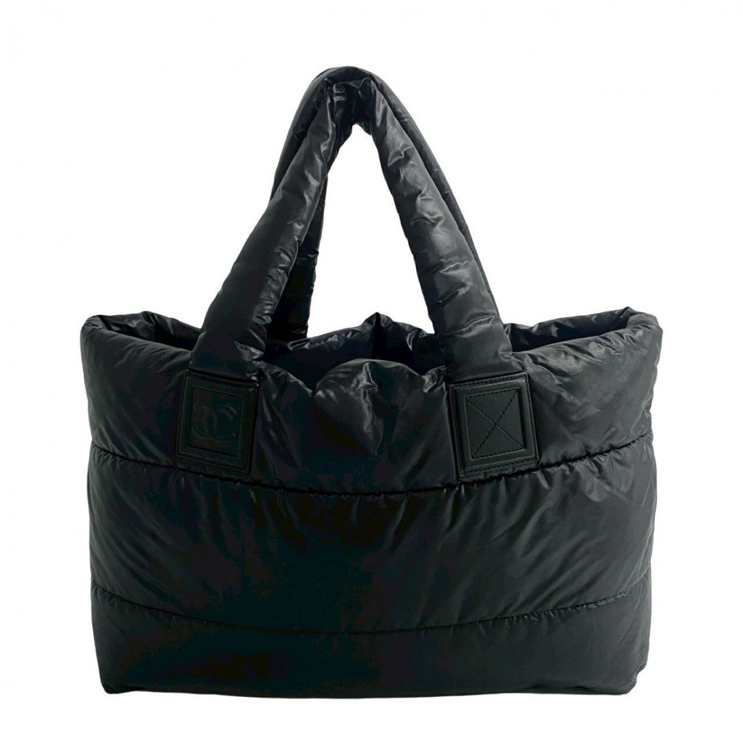 CHANEL Tote Bag Nylon black Cococoon