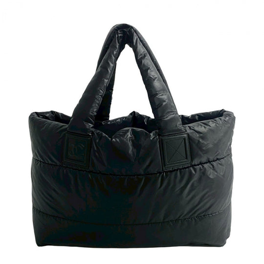 CHANEL Tote Bag Nylon black Cococoon