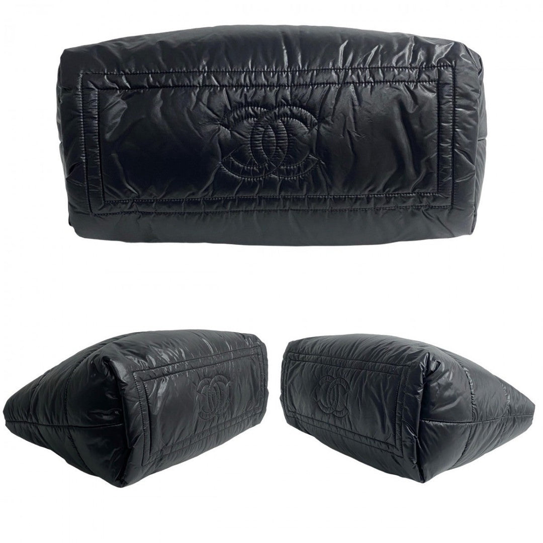 CHANEL Tote Bag Nylon black Cococoon