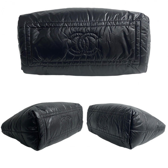 CHANEL Tote Bag Nylon black Cococoon