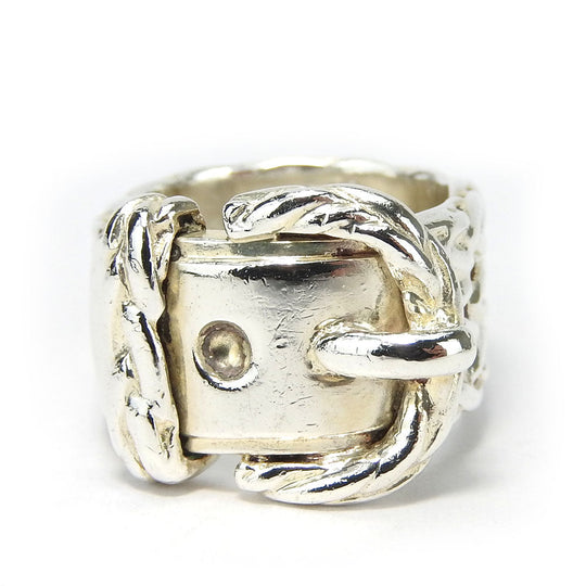 HERMES Ring Silver925 Silver Diane 50