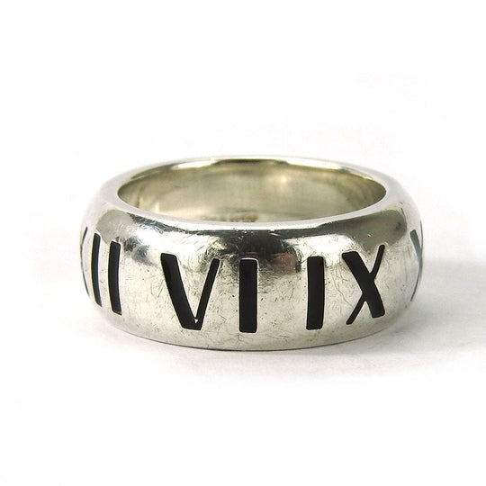 TIFFANY&Co. Ring Silver925 Silver Atlas Women Used Authentic