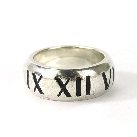 TIFFANY&Co. Ring Silver925 Silver Atlas Women Used Authentic