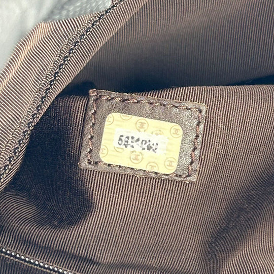 CHANEL Handbag Denim, Leather black Women Used Authentic