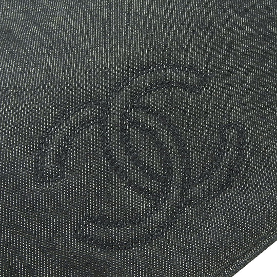 CHANEL Handbag Denim, Leather black Women Used Authentic