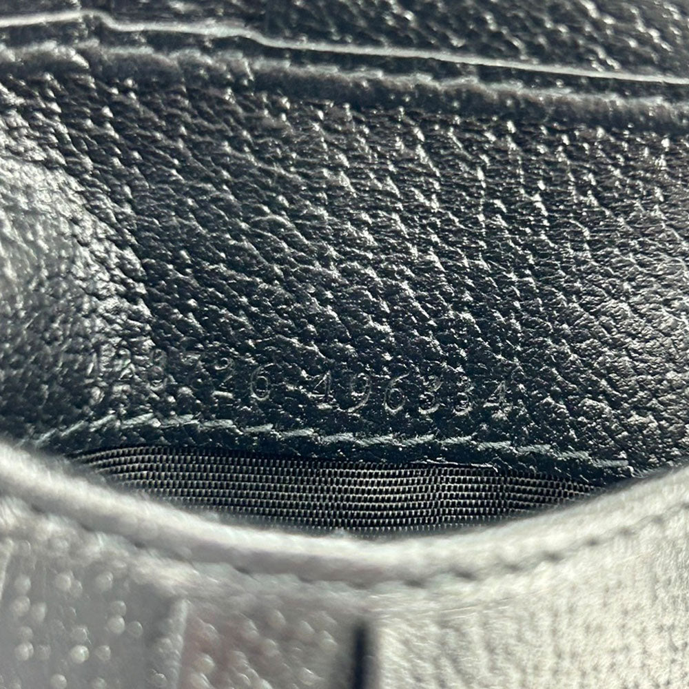 GUCCI Bill Compartment 428726 leather black unisex(Unisex) Used Authentic
