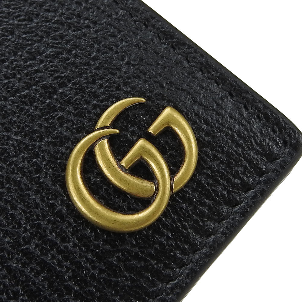 GUCCI Bill Compartment 428726 leather black unisex(Unisex) Used Authentic