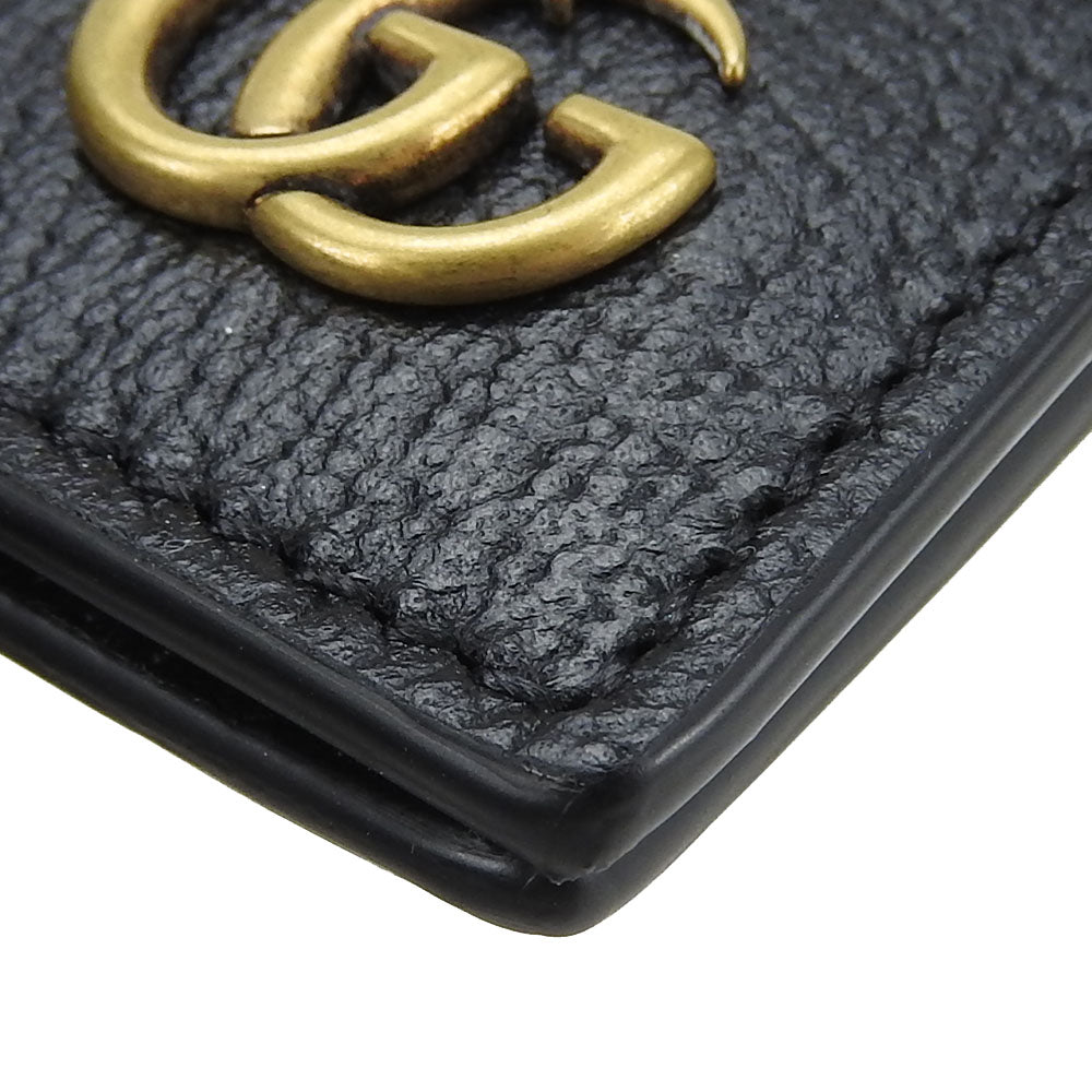GUCCI Bill Compartment 428726 leather black unisex(Unisex) Used Authentic
