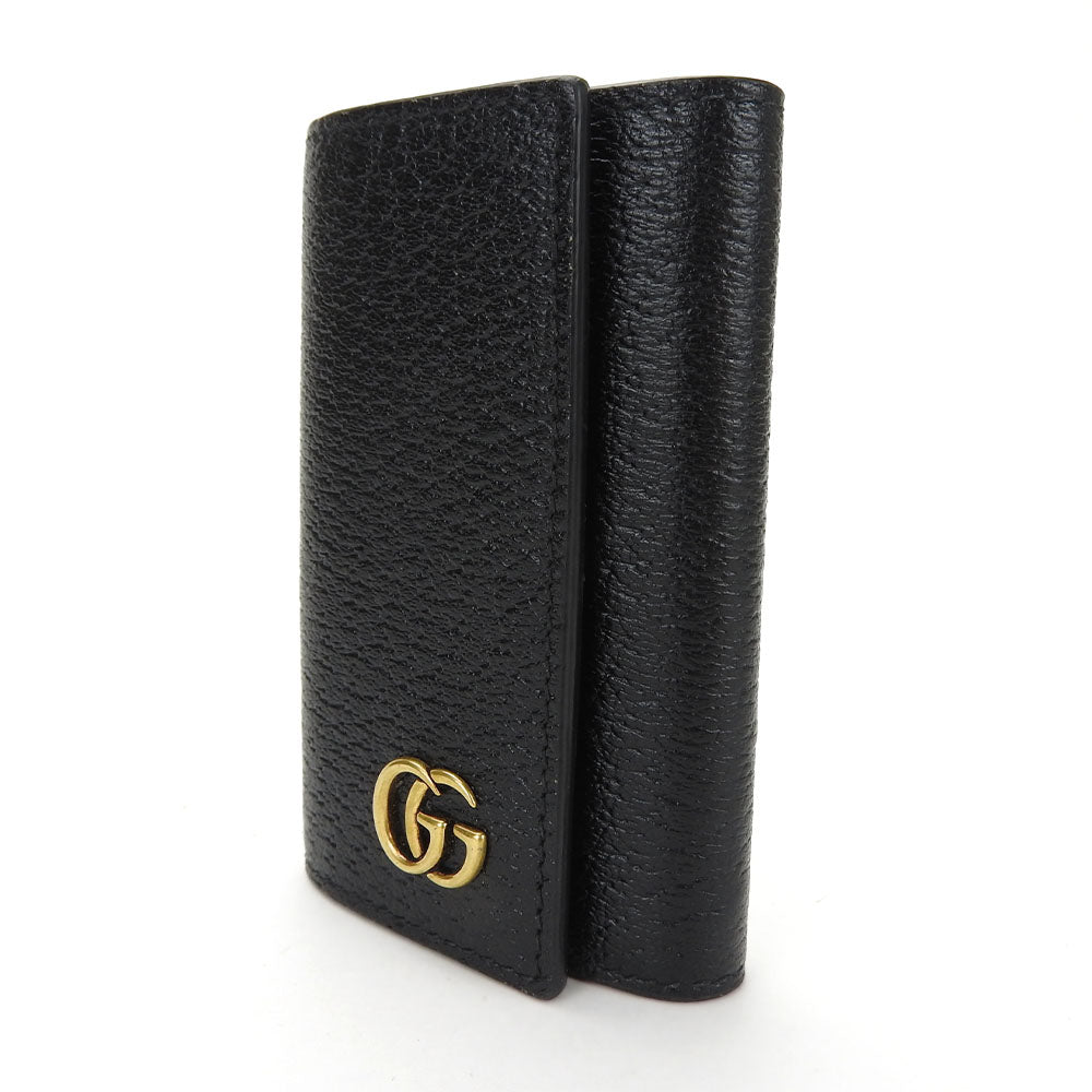 GUCCI Key case Key holder  435305 leather black unisex(Unisex) Used Authentic