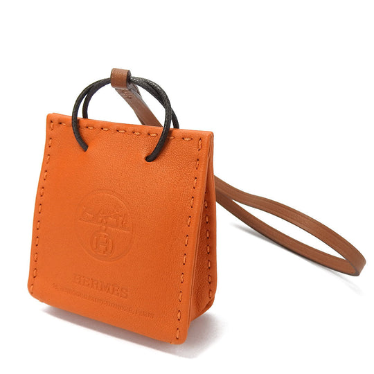 HERMES Bag charm Anyo Miro Orange sack orange Women Used Authentic