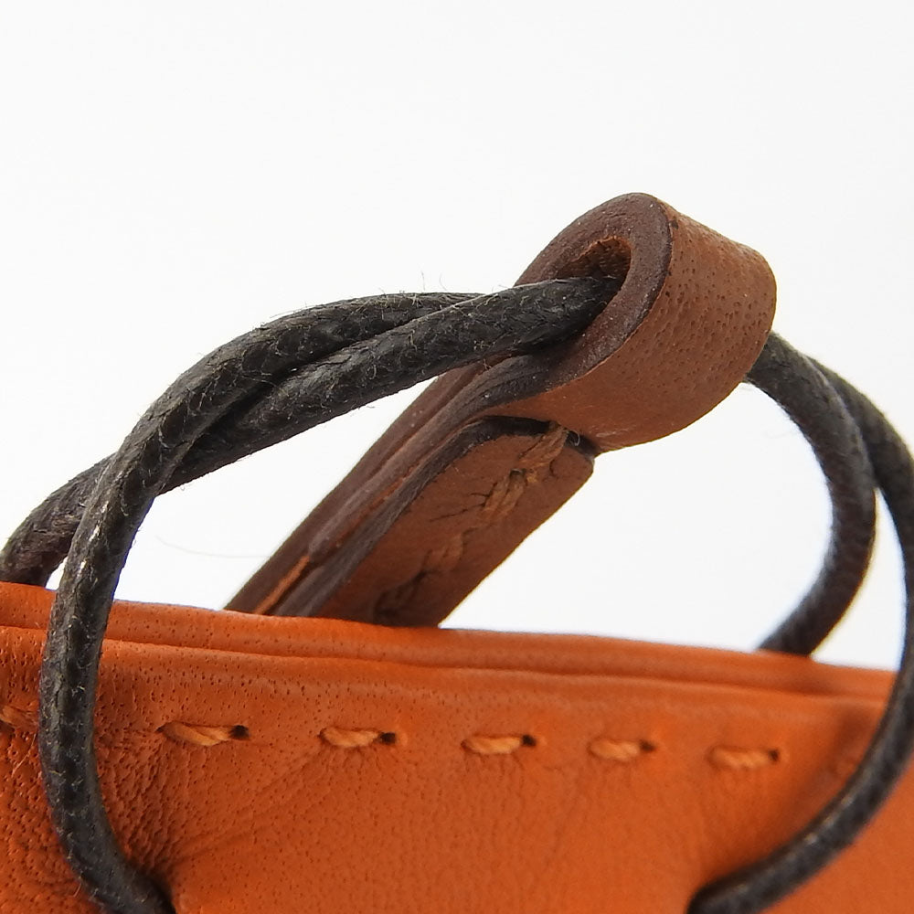 HERMES Bag charm Anyo Miro Orange sack orange Women Used Authentic
