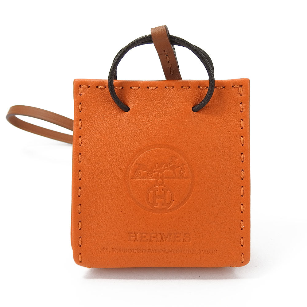 HERMES Bag charm Anyo Miro Orange sack orange Women Used Authentic
