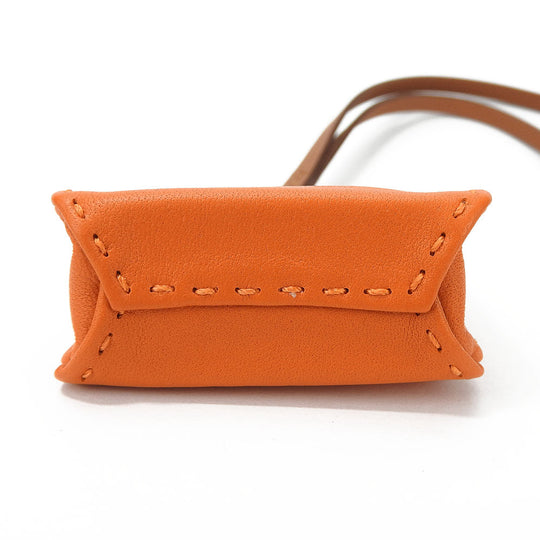 HERMES Bag charm Anyo Miro Orange sack orange Women Used Authentic