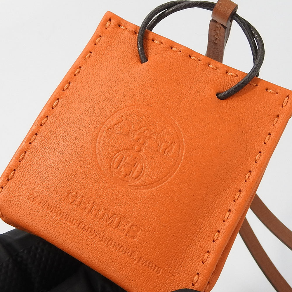 HERMES Bag charm Anyo Miro Orange sack orange Women Used Authentic