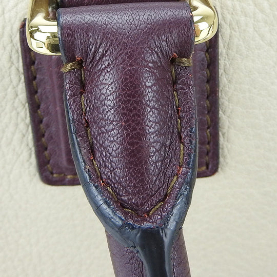 LOEWE Handbag leather beige Americana 28 Women Used Authentic