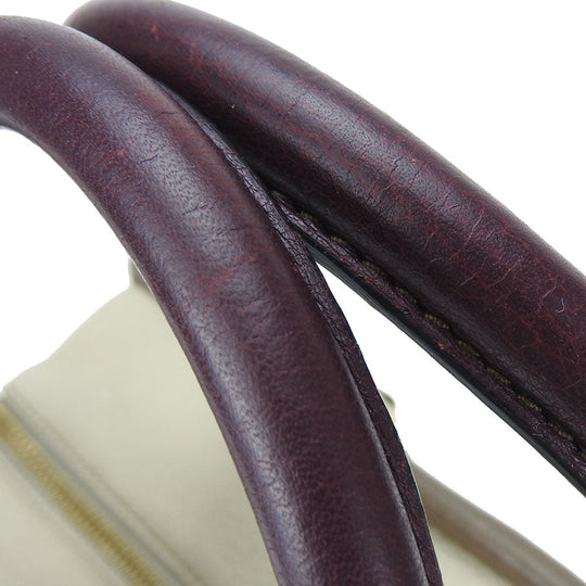 LOEWE Handbag leather beige Americana 28 Women Used Authentic