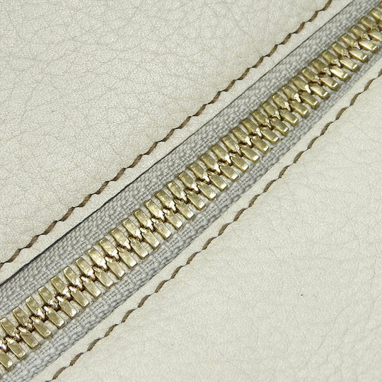 LOEWE Handbag leather beige Americana 28 Women Used Authentic
