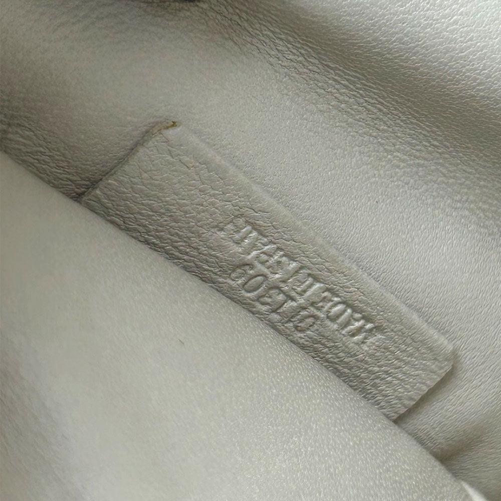 LOEWE Handbag leather beige Americana 28 Women Used Authentic