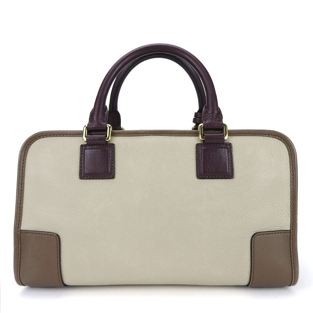 LOEWE Handbag leather beige Americana 28 Women Used Authentic