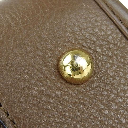 LOEWE Handbag leather beige Americana 28 Women Used Authentic