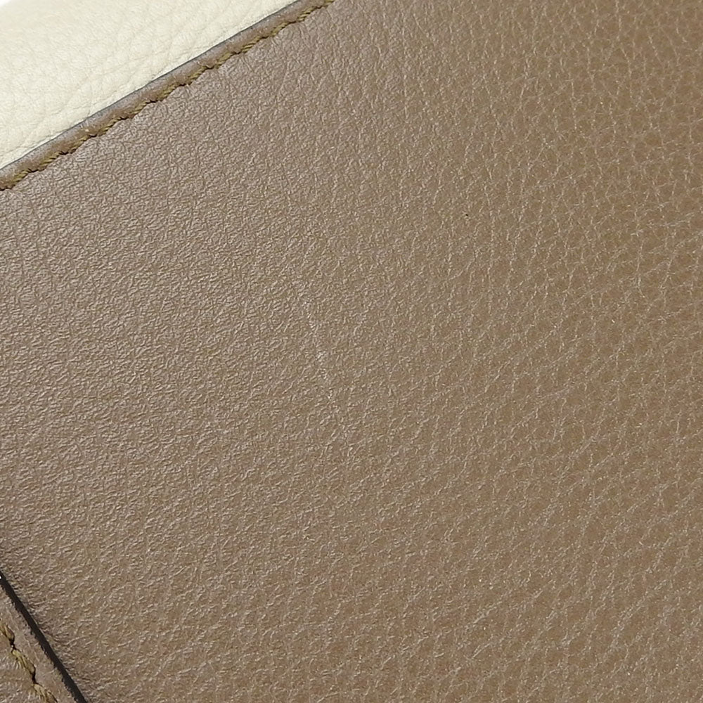 LOEWE Handbag leather beige Americana 28 Women Used Authentic