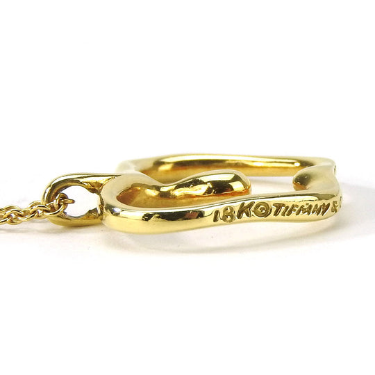 TIFFANY&Co. Necklace K18 yellow gold gold Apple Women Used Authentic