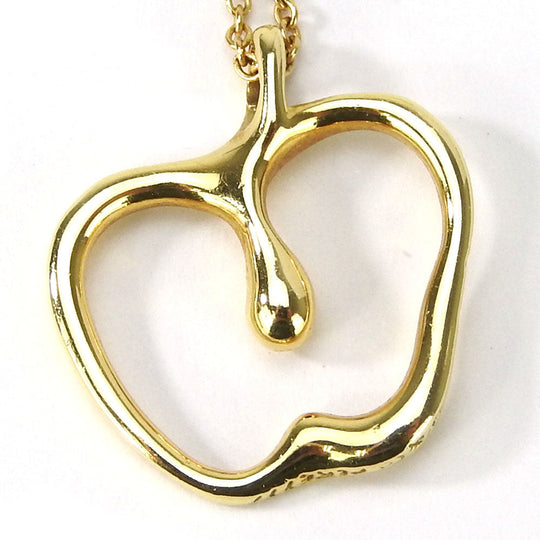 TIFFANY&Co. Necklace K18 yellow gold gold Apple Women Used Authentic