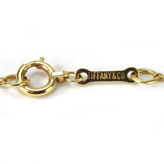 TIFFANY&Co. Necklace K18 yellow gold gold Apple Women Used Authentic