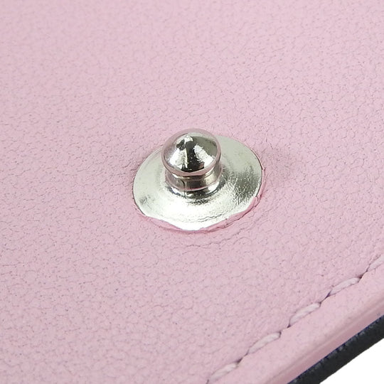 Christian Dior Card Case leather black Canage Women Used Authentic