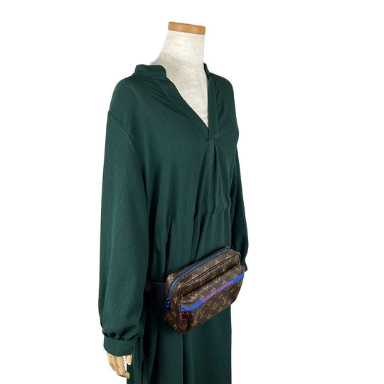 LOUIS VUITTON Waist bag M43828 Monogram Brown Pacific Bum Bag unisex(Unisex) Used Authentic