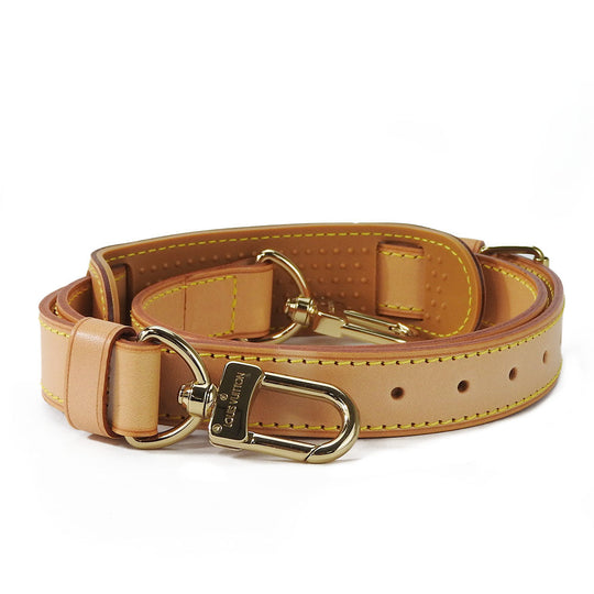 LOUIS VUITTON Shoulder strap Nume leather beige unisex(Unisex) Used Authentic