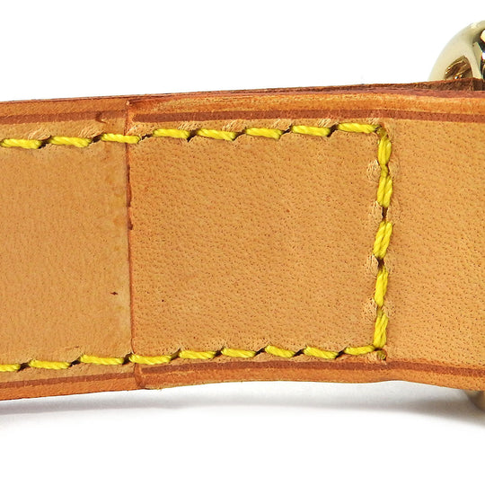 LOUIS VUITTON Shoulder strap Nume leather beige unisex(Unisex) Used Authentic