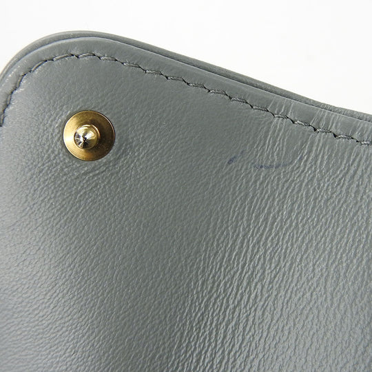 Christian Dior Tri-fold wallet Canvas, Leather gray Trotter Women Used Authentic