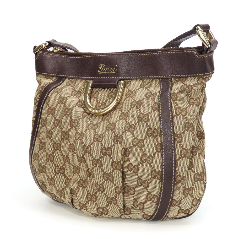 GUCCI Shoulder Bag 203257 GG canvas beige Abbey unisex(Unisex) Used Authentic