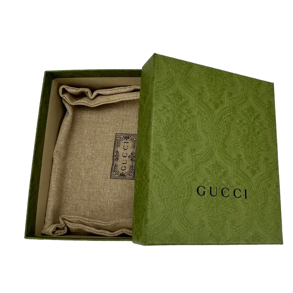 GUCCI Tri-fold wallet 644407 leather black GG Marmont unisex(Unisex) Used Authentic