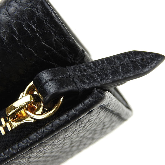 GUCCI Tri-fold wallet 644407 leather black GG Marmont unisex(Unisex) Used Authentic