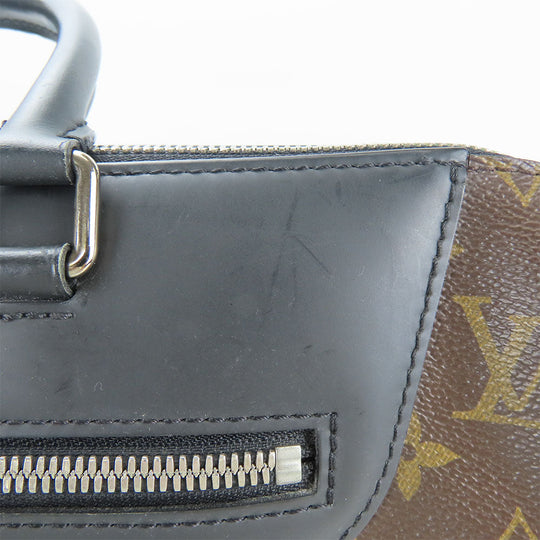 LOUIS VUITTON Business bag M54019 Monogram macacer Brown Porte Documan Jules PDJNM mens Used Authentic