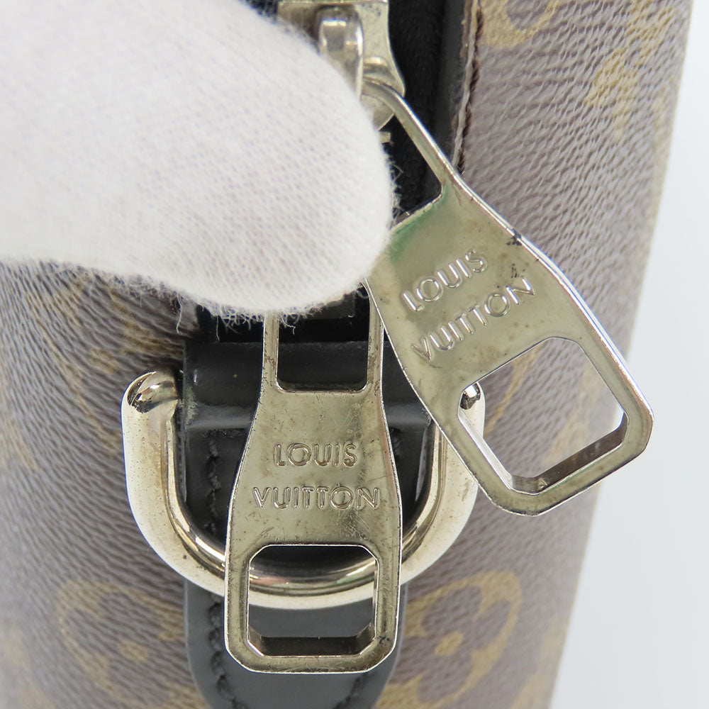 LOUIS VUITTON Business bag M54019 Monogram macacer Brown Porte Documan Jules PDJNM mens Used Authentic
