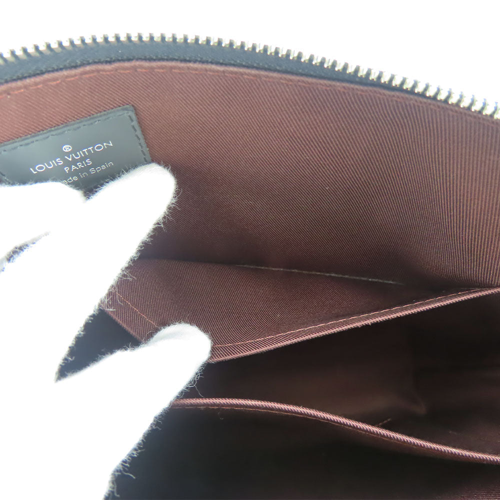 LOUIS VUITTON Business bag M54019 Monogram macacer Brown Porte Documan Jules PDJNM mens Used Authentic