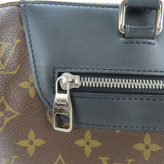 LOUIS VUITTON Business bag M54019 Monogram macacer Brown Porte Documan Jules PDJNM mens Used Authentic