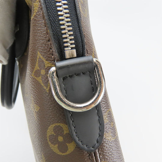 LOUIS VUITTON Business bag M54019 Monogram macacer Brown Porte Documan Jules PDJNM mens Used Authentic