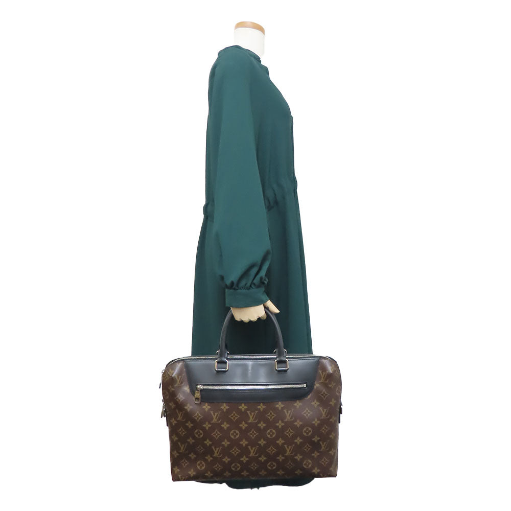 LOUIS VUITTON Business bag M54019 Monogram macacer Brown Porte Documan Jules PDJNM mens Used Authentic