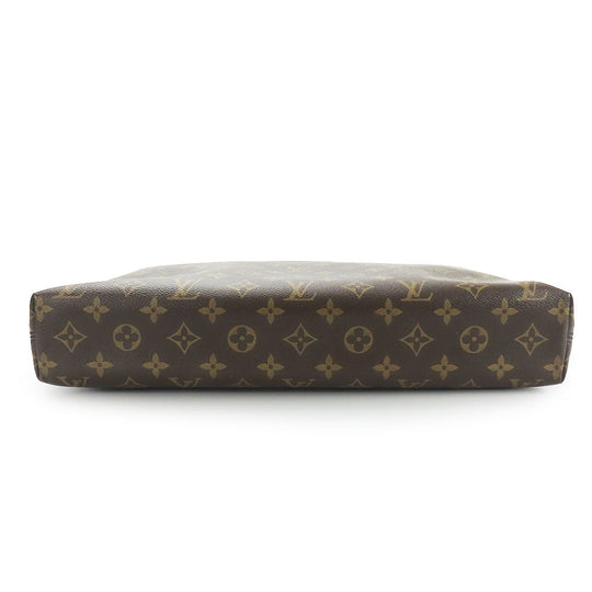 LOUIS VUITTON Business bag M54019 Monogram macacer Brown Porte Documan Jules PDJNM mens Used Authentic