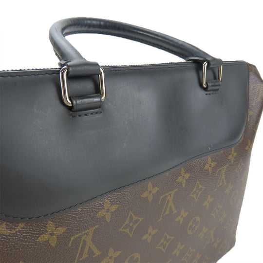 LOUIS VUITTON Business bag M54019 Monogram macacer Brown Porte Documan Jules PDJNM mens Used Authentic