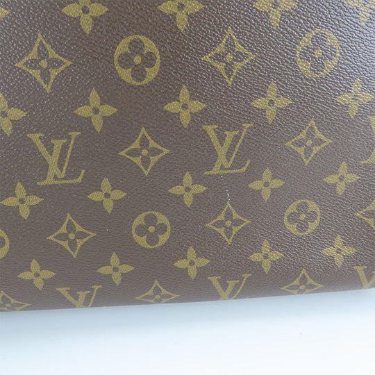 LOUIS VUITTON Business bag M54019 Monogram macacer Brown Porte Documan Jules PDJNM mens Used Authentic