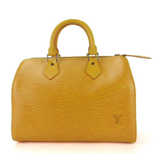 LOUIS VUITTON Handbag M43019 Epi Leather yellow Speedy 25 Women Used Authentic