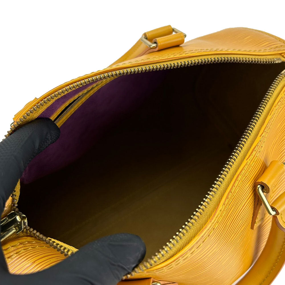 LOUIS VUITTON Handbag M43019 Epi Leather yellow Speedy 25 Women Used Authentic