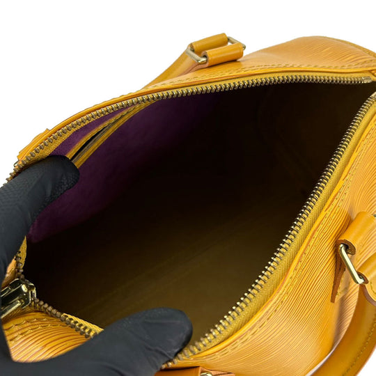 LOUIS VUITTON Handbag M43019 Epi Leather yellow Speedy 25 Women Used Authentic