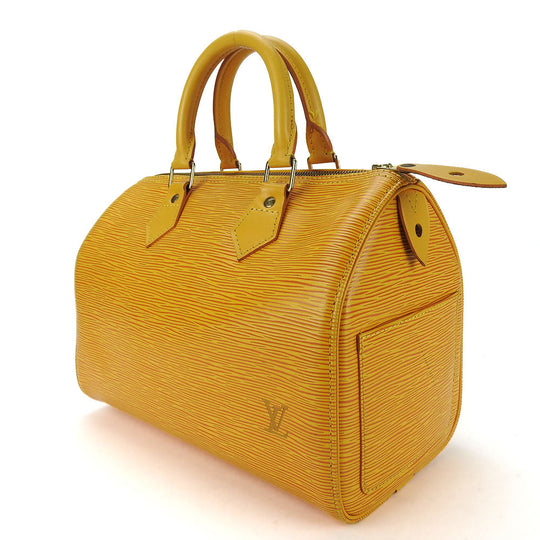 LOUIS VUITTON Handbag M43019 Epi Leather yellow Speedy 25 Women Used Authentic