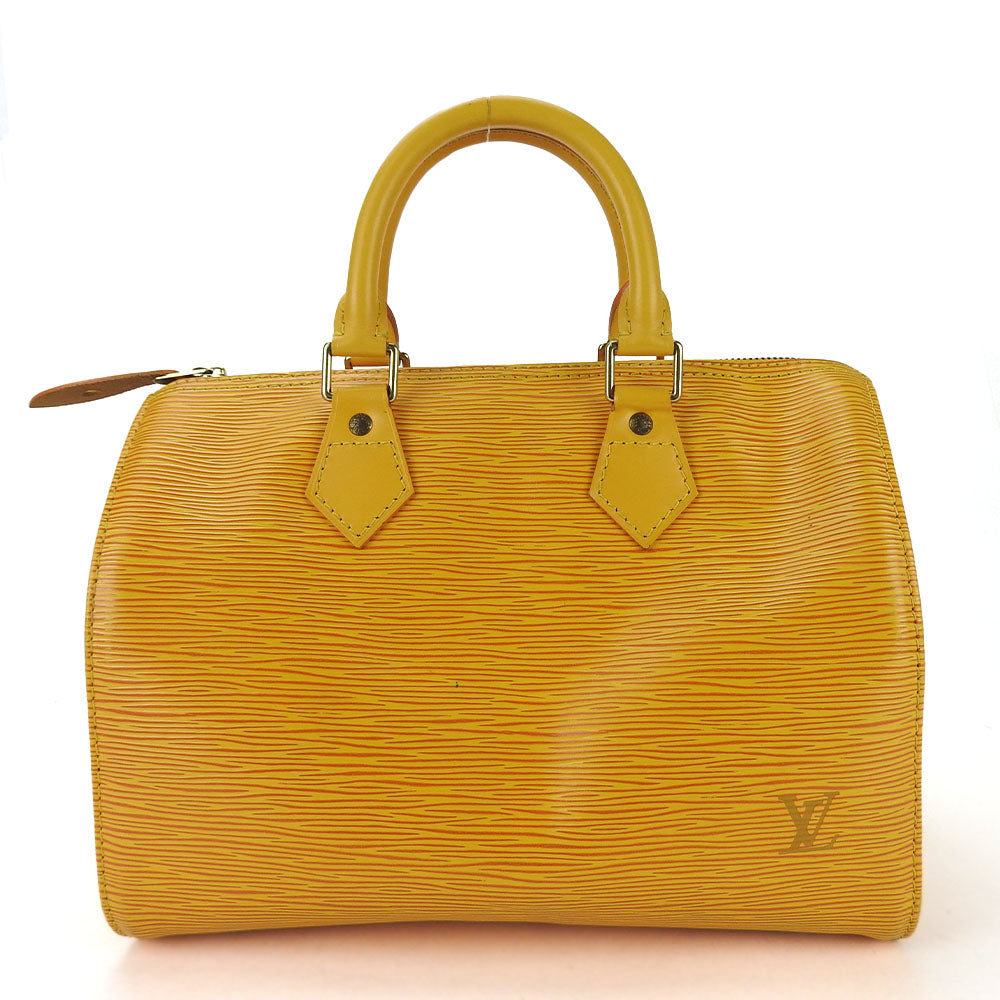 LOUIS VUITTON Handbag M43019 Epi Leather yellow Speedy 25 Women Used Authentic